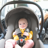 Joie - Scoica auto i-Snug 2 cu tetiera reglabila, 40-75 cm, Quartz, testata ADAC si certificata R129