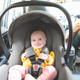 Joie - Scoica auto i-Snug 2 cu tetiera reglabila, 40-75 cm, Cashew, testata ADAC si certificata R129