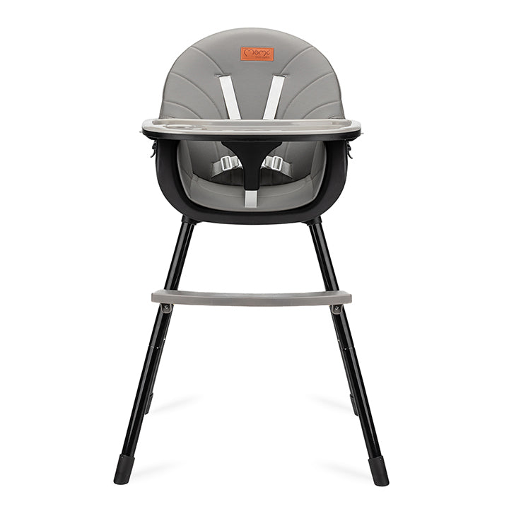 Scaun de masa copii Momi Reki, Piele ecologica, Black - gogobaby.ro