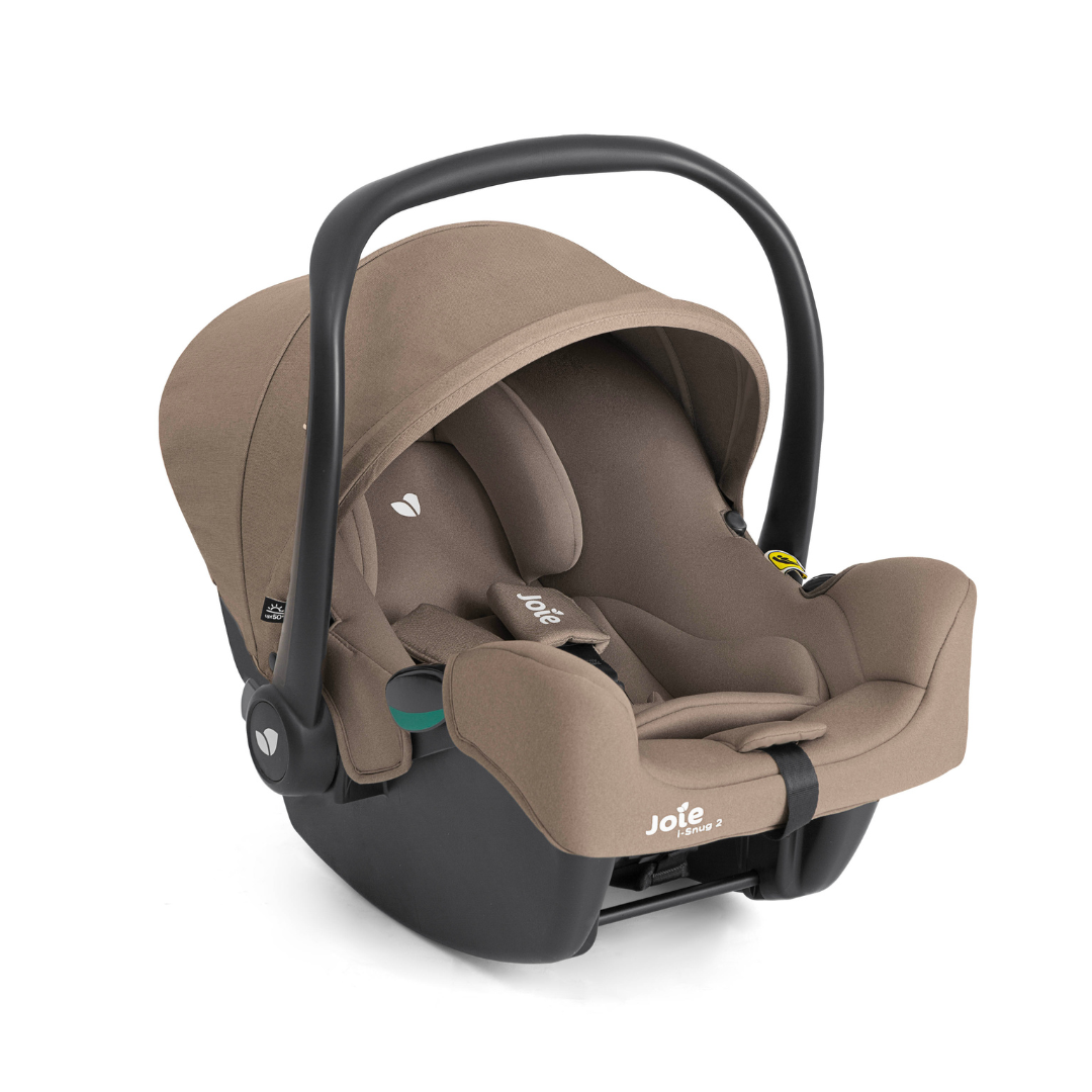 Joie - Scoica auto i-Snug 2 cu tetiera reglabila, 40-75 cm, Cashew, testata ADAC si certificata R129 - gogobaby.ro