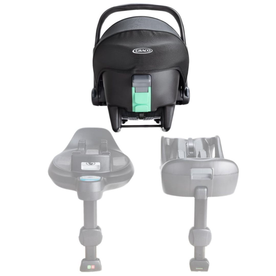 Graco - Scoica auto SnugLite Midnight, 40-75 cm, certificata R129