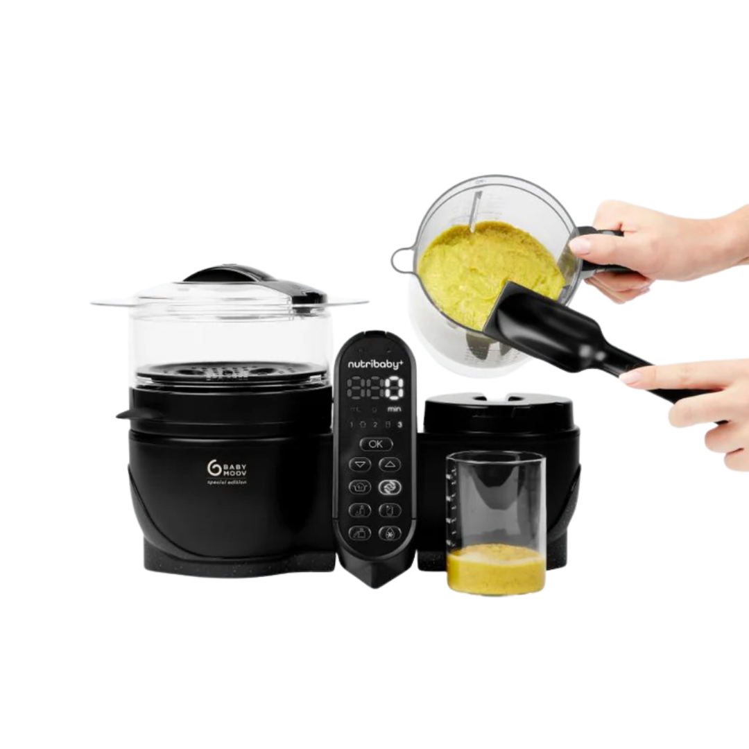 Babymoov - Robot multifunctional 5 in 1 Nutribaby (+) XL, Mineral Black - gogobaby.ro