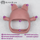 Jucarie pentru dentitie din silicon, Appekids, Manusa Kitty - Old Rose