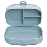 Caserola compartimentata din silicon cu ventuza, AppeKids Magic Box - Aqua Blue