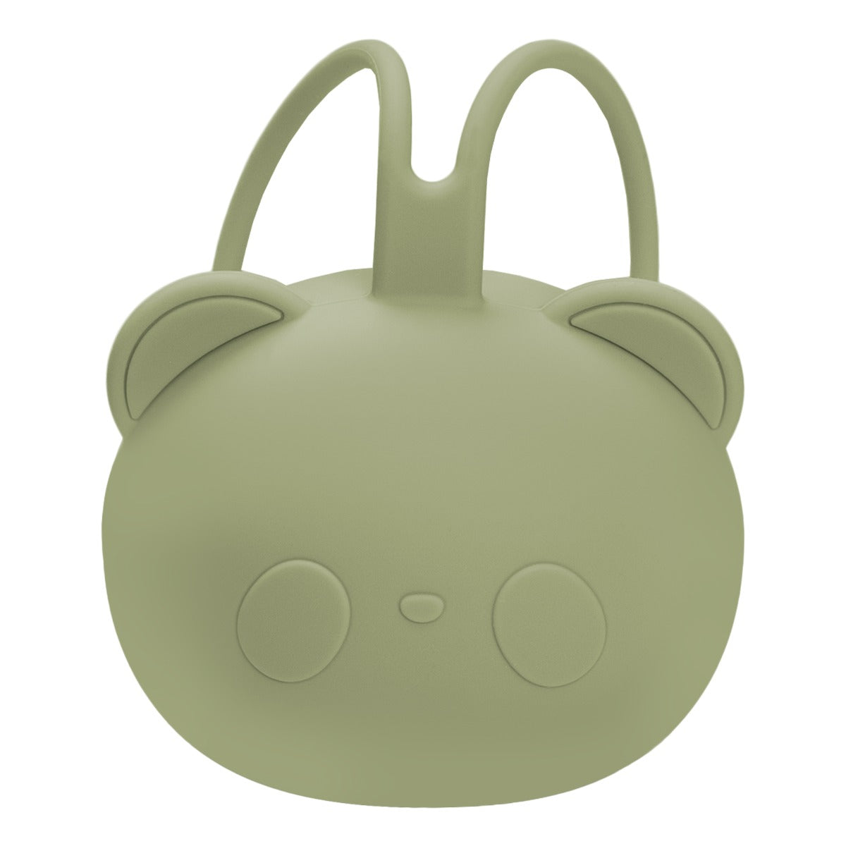 Suport pentru suzeta din silicon, AppeKids, The Little Bear - Raw Green - gogobaby.ro
