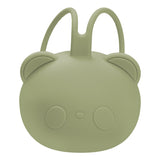 Suport pentru suzeta din silicon, AppeKids, The Little Bear - Raw Green