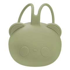 Suport pentru suzeta din silicon, AppeKids, The Little Bear - Raw Green
