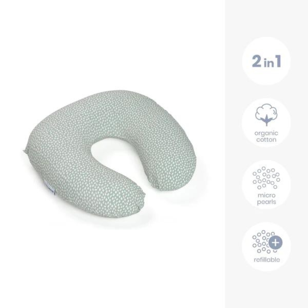 Doomoo - Perna pentru alaptat 2 in 1 Softy Cloudy kaki - gogobaby.ro