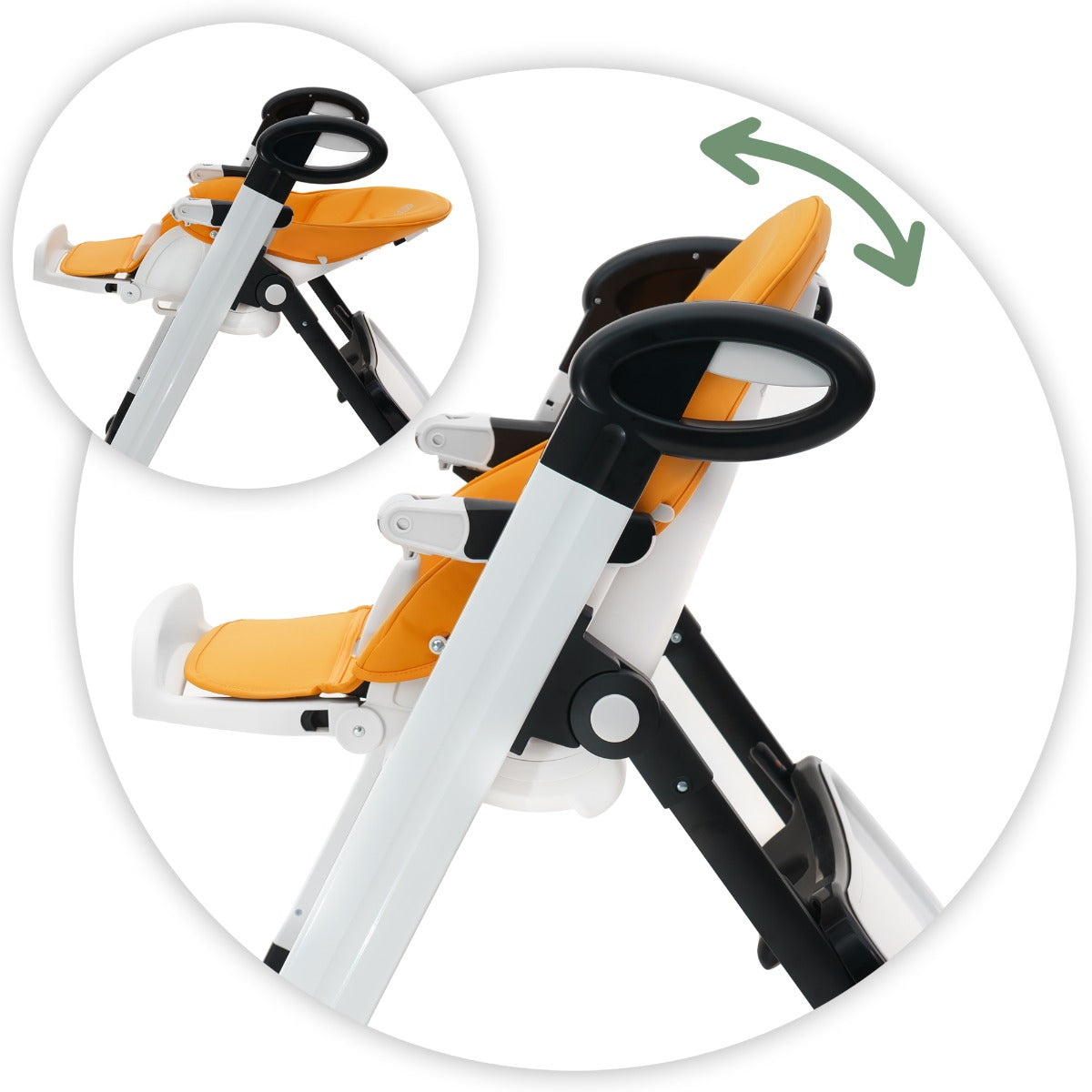 Scaun de masa AppeKids - Vogue - Orange - gogobaby.ro