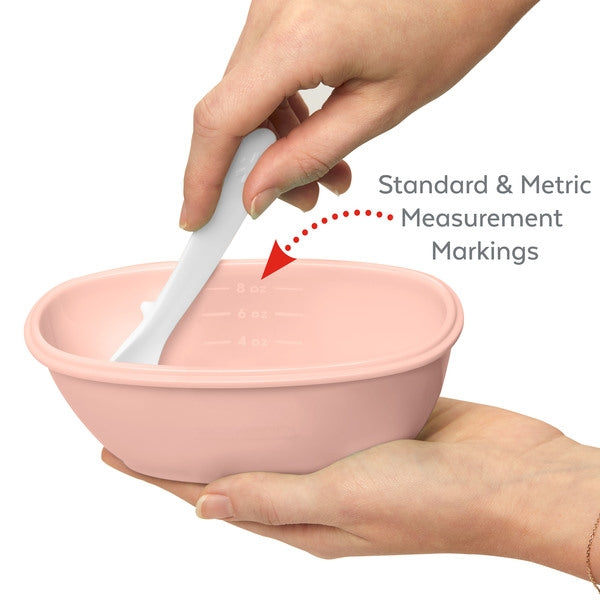 Skip Hop - Set de calatorie pentru hranire (bol + lingurita) - Soft coral