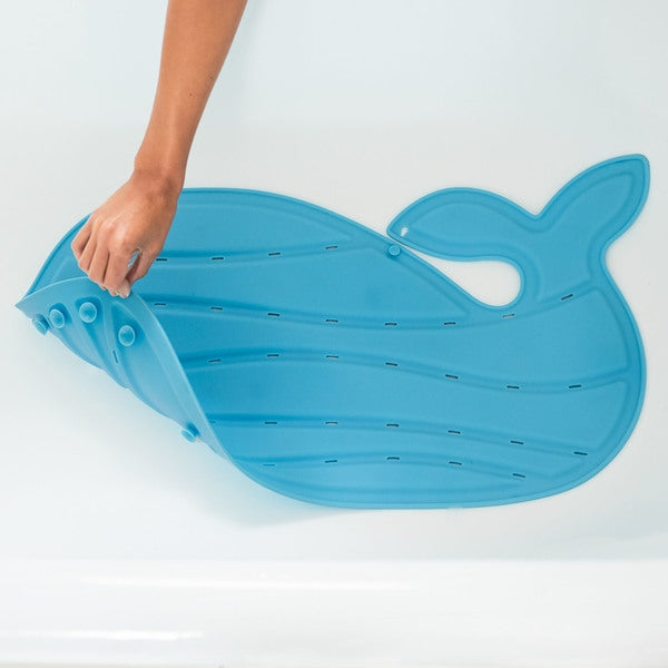 Skip Hop - Moby Covoras de baie antiderapant in forma de balena - Albastru - gogobaby.ro