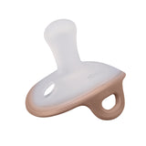 Suzeta deschisa din silicon cu cutie de depozitare, ultra-usoara, 0-6 Luni, Mombella Ciupercuta - Mocha Mousse