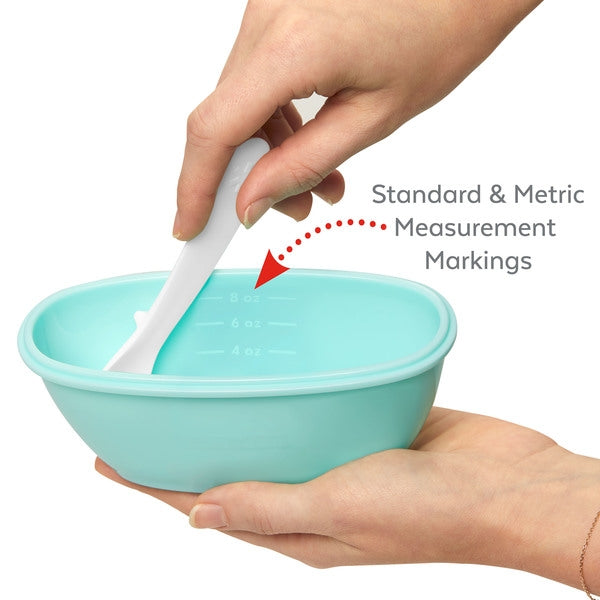 Skip Hop - Set de calatorie pentru hranire (bol + lingurita) - Soft turcoaz