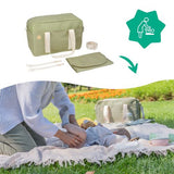 Badabulle - Geanta pentru scutece tip bowling Olive