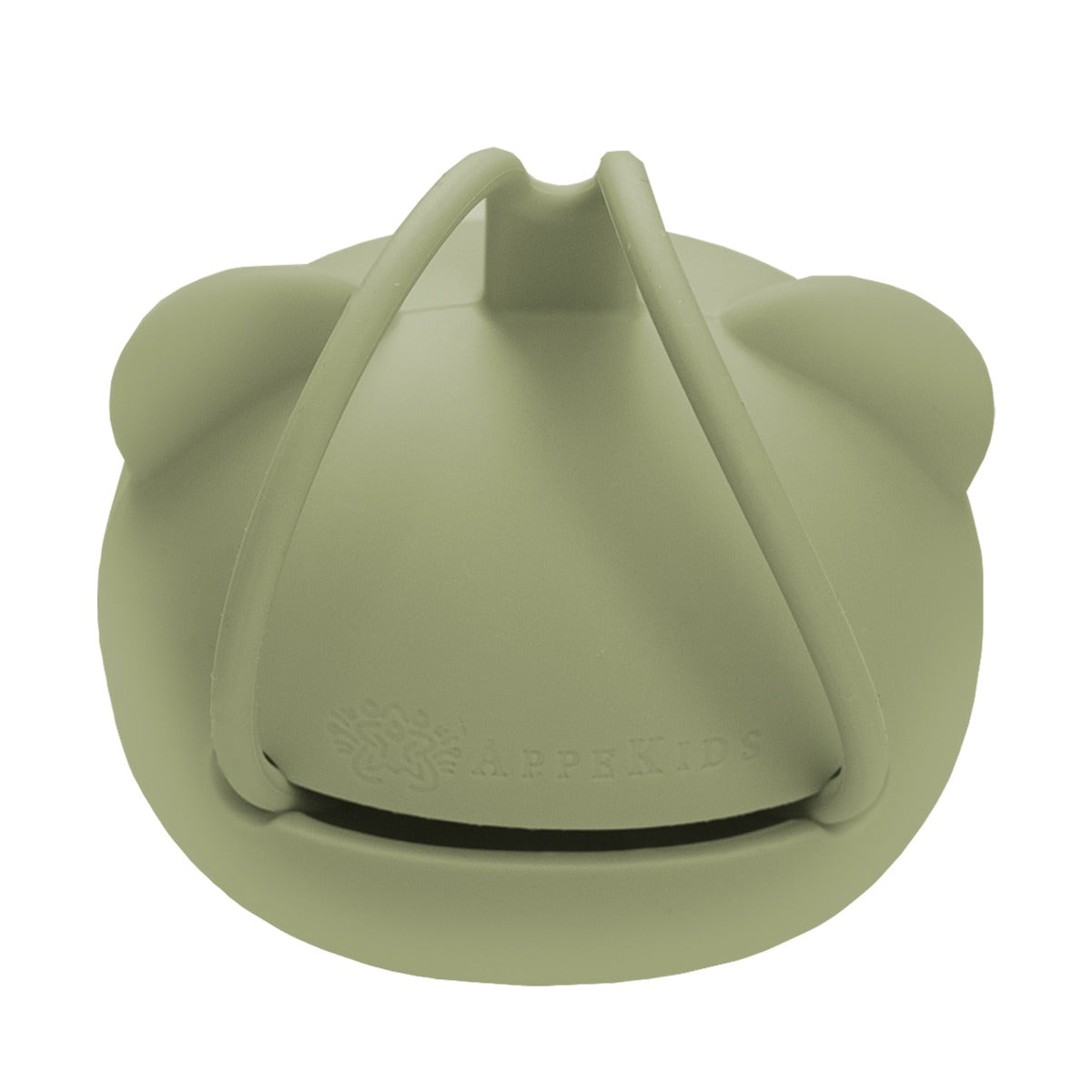 Suport pentru suzeta din silicon, AppeKids, The Little Bear - Raw Green - gogobaby.ro