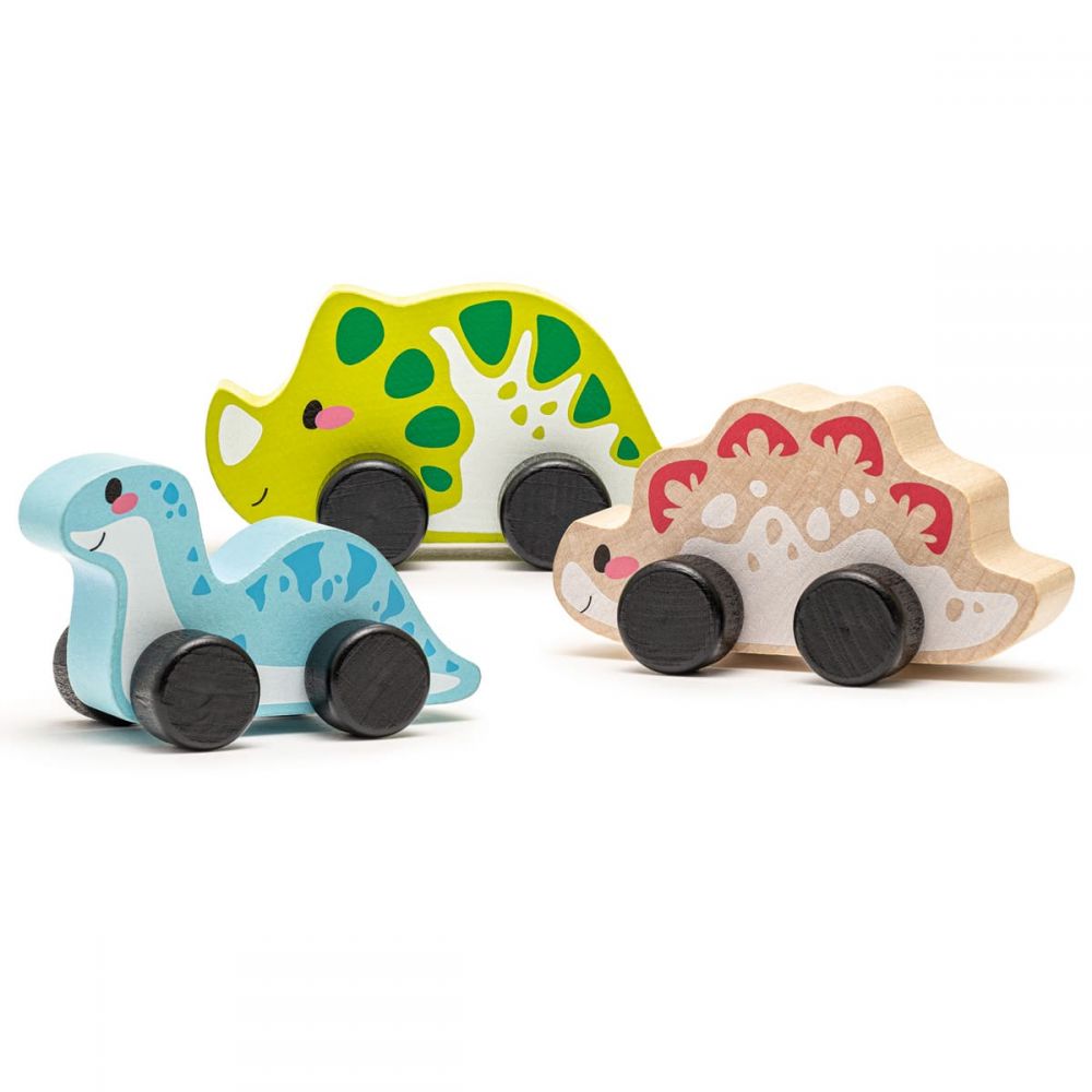 Jucarie din lemn, Cubika, Dinos Family - gogobaby.ro