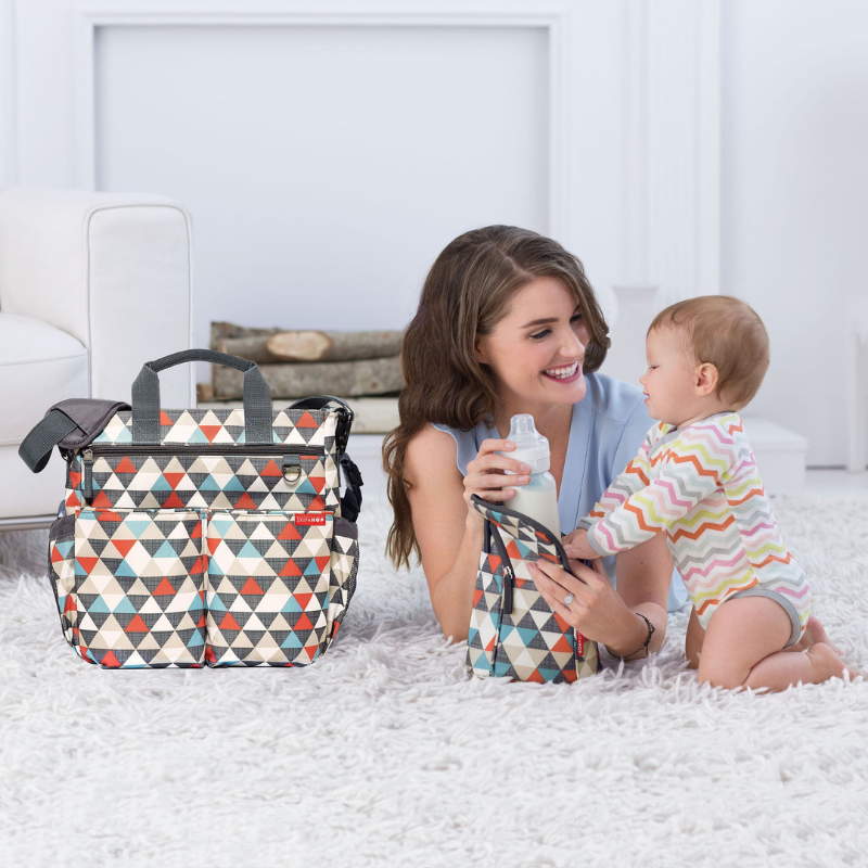 Skip Hop Geanta de scutece Duo Signature Triangles - gogobaby.ro
