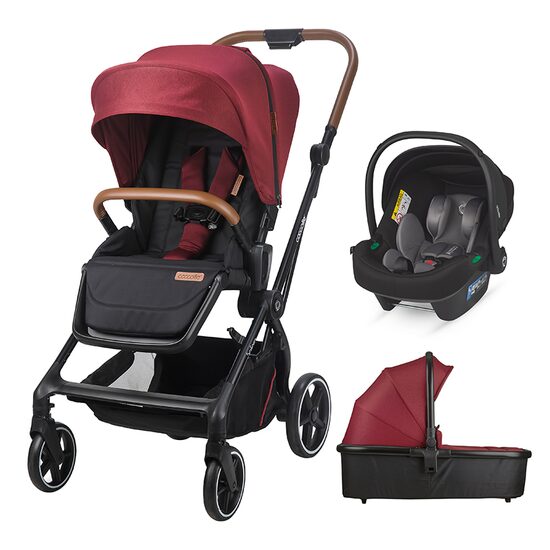 Sistem modular 3in1 Coccolle Saliara Cabernet + Scoica Coccolle Knox Anthracite - gogobaby.ro