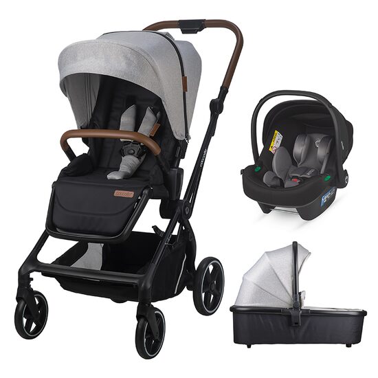 Sistem modular 3in1 Coccolle Saliara Greystone + Scoica Coccolle Knox Anthracite - gogobaby.ro