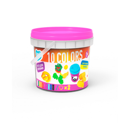 Set plastilina si accesorii pentru modelaj Lovin - 10 culori pentru fetite