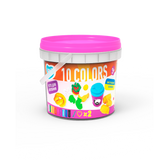 Set plastilina si accesorii pentru modelaj Lovin - 10 culori pentru fetite
