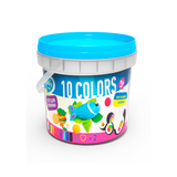Set plastilina si accesorii pentru modelaj Lovin - 10 culori pentru baietei