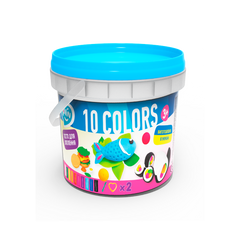 Set plastilina si accesorii pentru modelaj Lovin - 10 culori pentru baietei