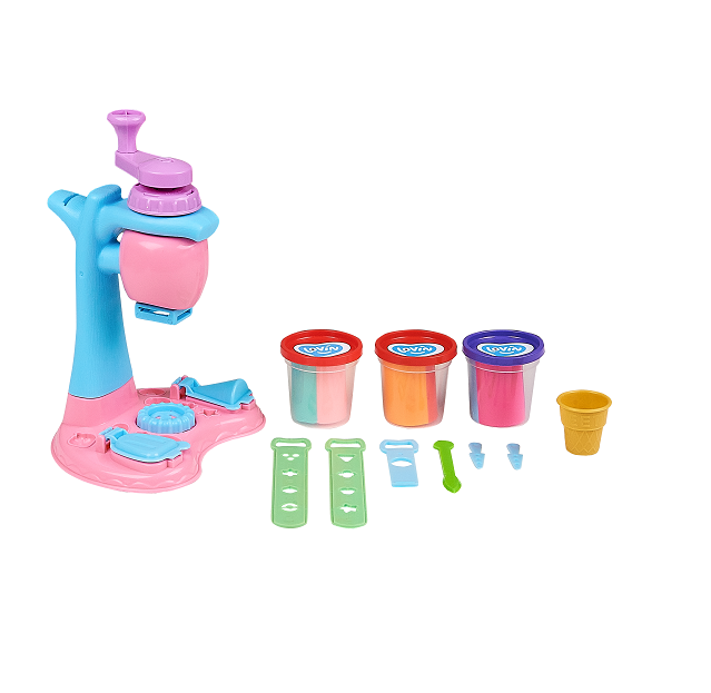 Set plastilina, accesorii si jucarie pentru modelaj Lovin - Ice Cream Cafe - gogobaby.ro