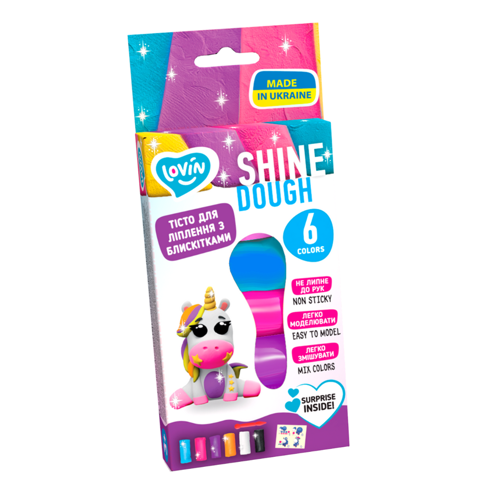 Set plastilina Lovin 6pcs*15gr- Shine