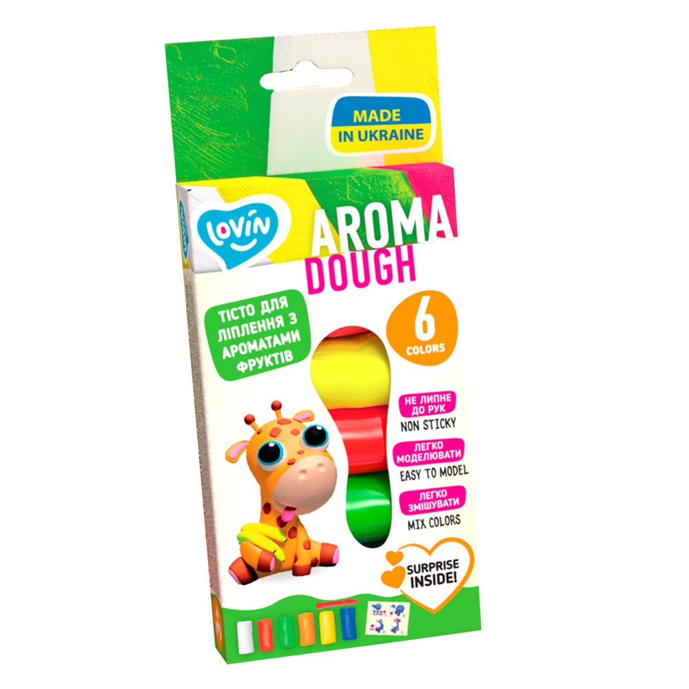 Set plastilina Lovin 6pcs*15gr - Aroma