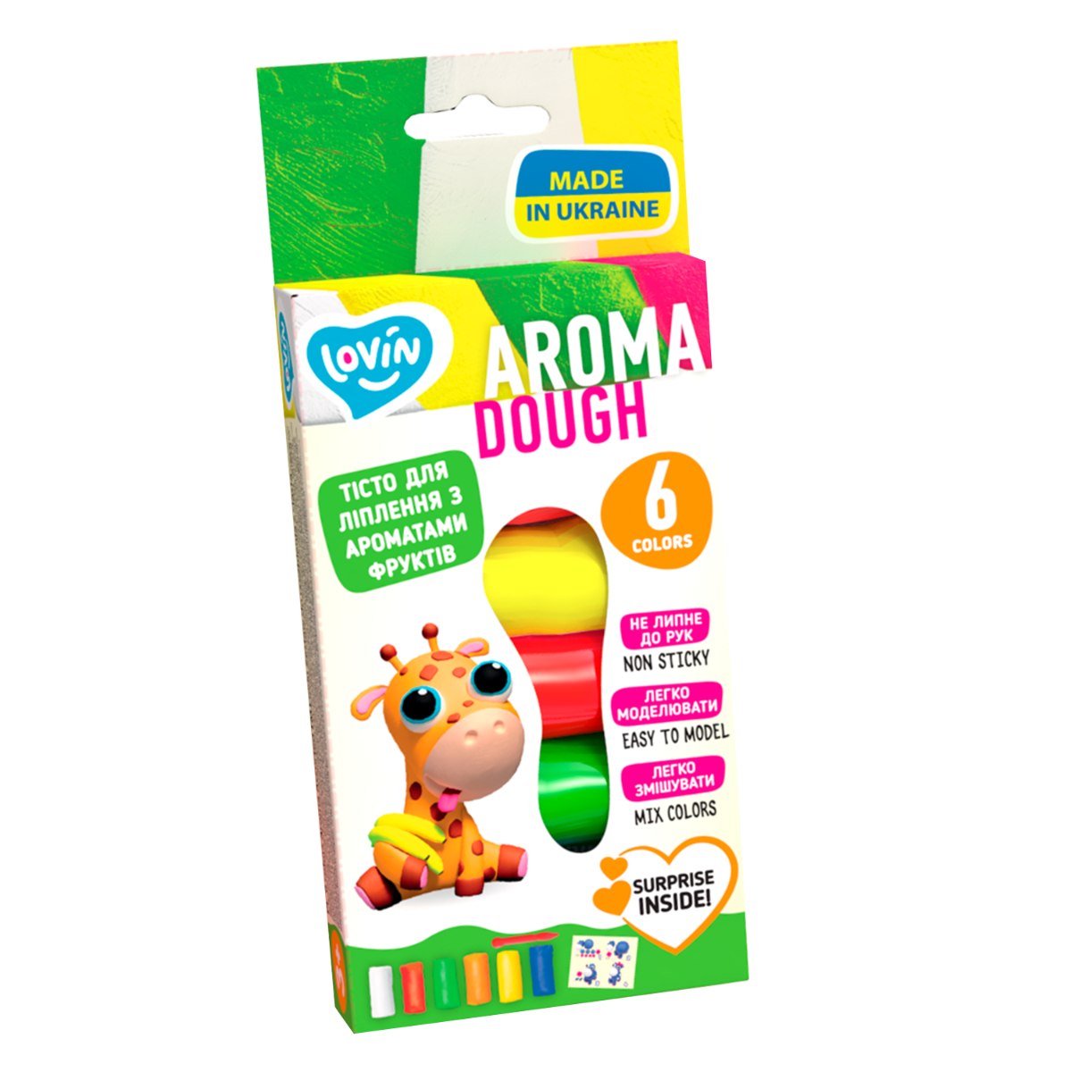 Set plastilina Lovin 6pcs*15gr - Aroma
