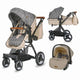 Carucior transformabil 3in1 Coccolle Ambra Safari Beige