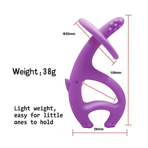 INEL GINGIVAL DIN SILICON, MOMBELLA - ELEFANT MOV - gogobaby.ro