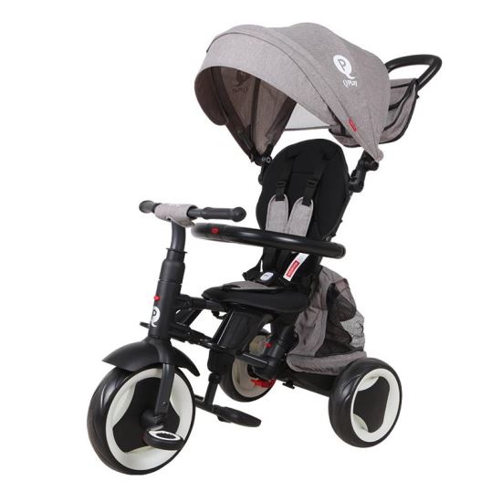 Tricicleta pliabila Qplay Rito+ Gri - gogobaby.ro