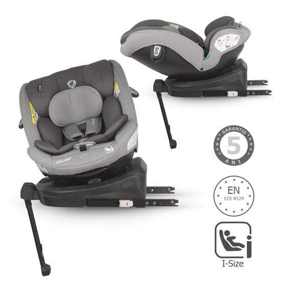 Scaun auto iSize 40-150 cm Coccolle Sidra Moonlit grey