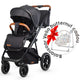 Carucior modular 2in1 C Nessia Diamond black+Balansoar bebelusi C Velio Butternut