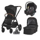 Sistem modular 3in1 Coccolle Aspen Jet Black + Scoica Coccolle Knox Anthracite