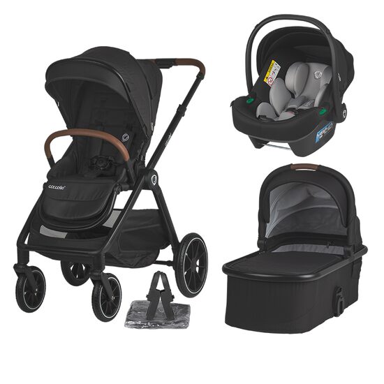 Sistem modular 3in1 Coccolle Aspen Jet Black + Scoica Coccolle Knox Greystone - gogobaby.ro