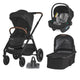 Sistem modular 3in1 Coccolle Aspen Jet Black + Scoica Coccolle Knox Greystone