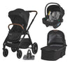 Sistem modular 3in1 Coccolle Aspen Jet Black + Scoica Coccolle Knox Greystone
