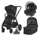 Sistem modular 3in1 Coccolle Aspen Jet Black + Scoica auto iSize Coccolle Knox Black