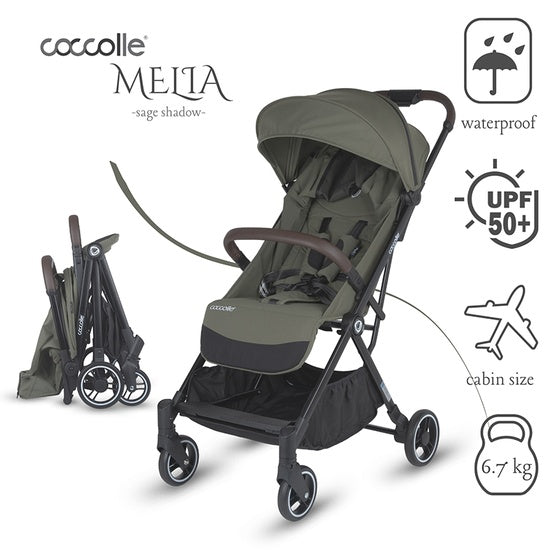 Carucior sport cu pliere automata Coccolle Melia Sage Shadow