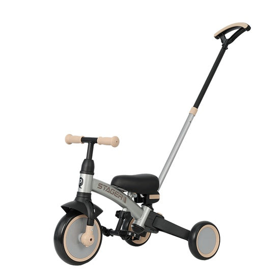 Tricicleta evolutiva pliabila Qplay STAGER Argintiu - gogobaby.ro