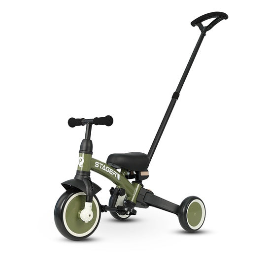 Tricicleta evolutiva pliabila Qplay STAGER Verde - gogobaby.ro