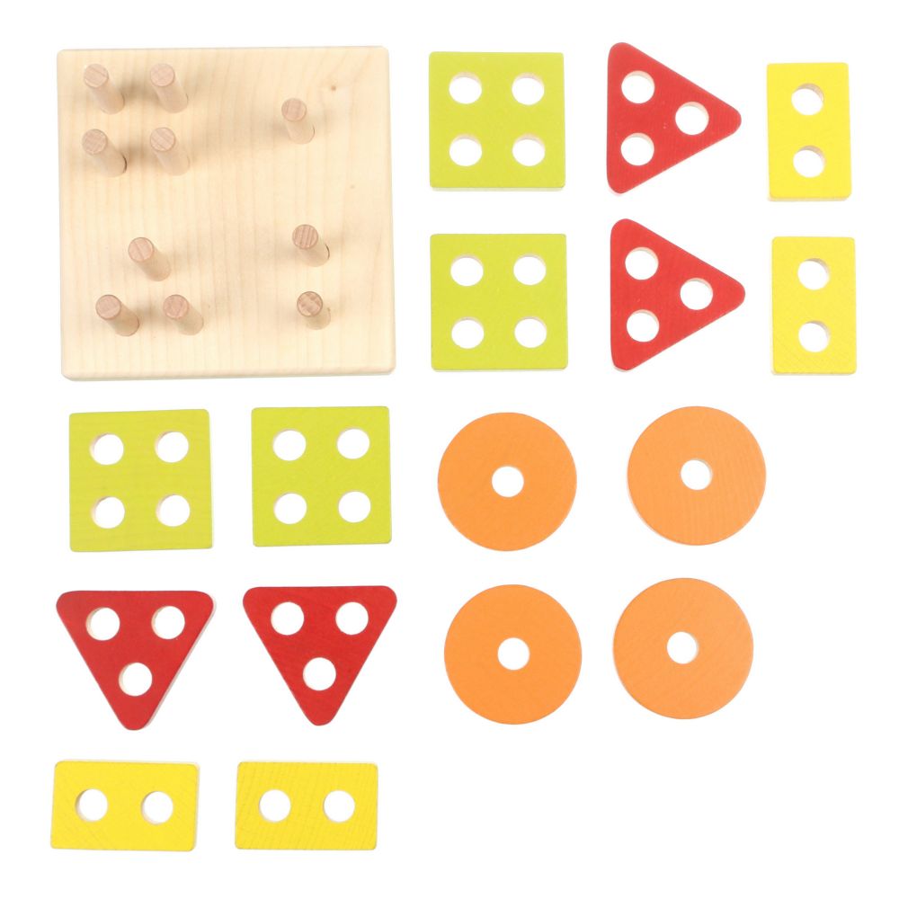 Jucarie din lemn, Cubika, Sortator Forme Geometrice 03 - gogobaby.ro