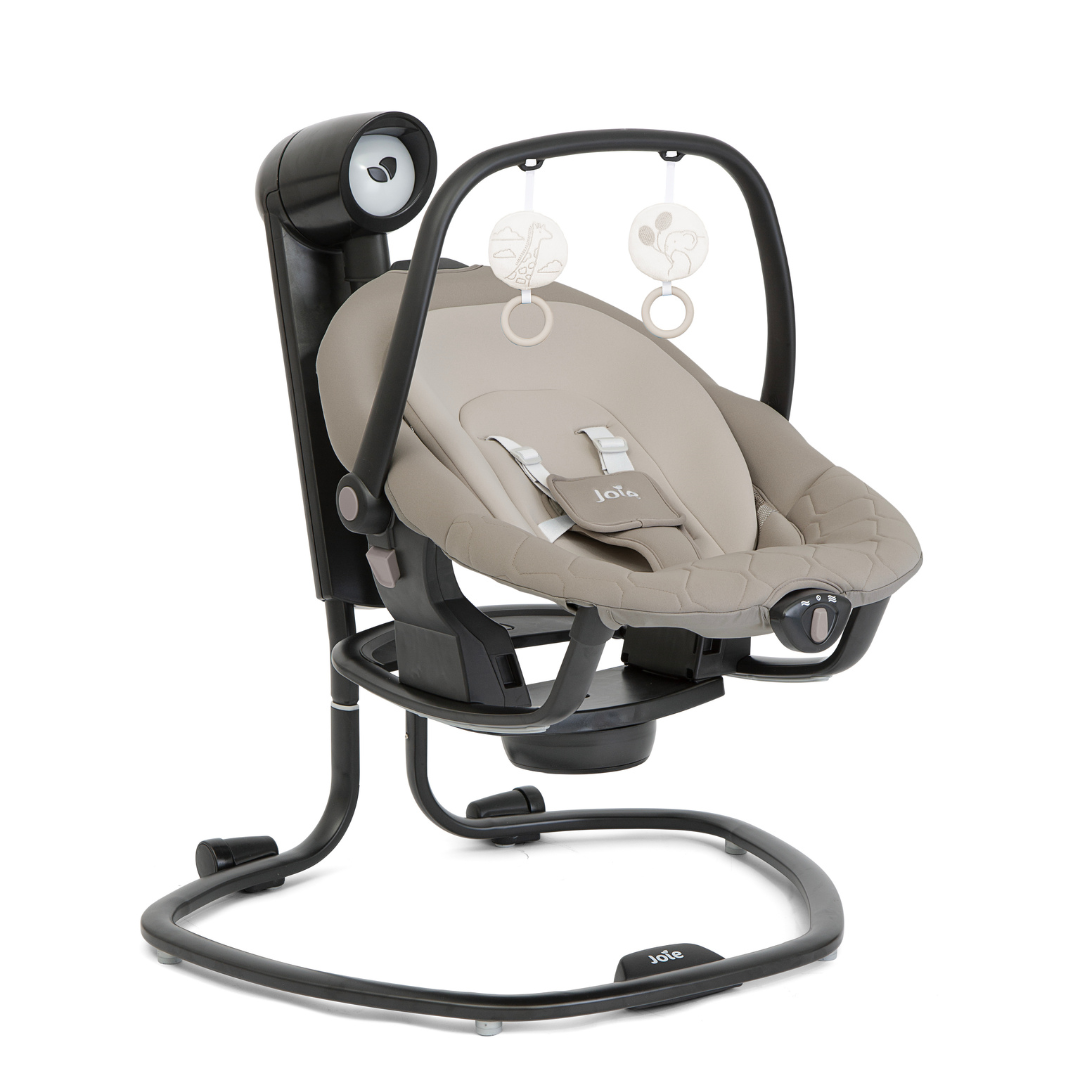 Joie - Leagan si balansoar rotativ Serina 2 in 1 Hazelnut - gogobaby.ro