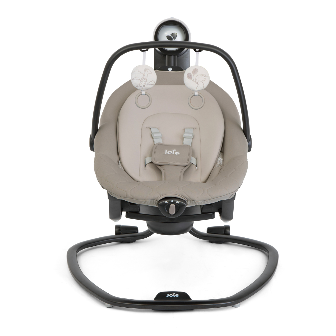 Joie - Leagan si balansoar rotativ Serina 2 in 1 Hazelnut - gogobaby.ro