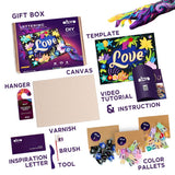 Set pictura 3D cu argila usoara, 30*40cm - Love
