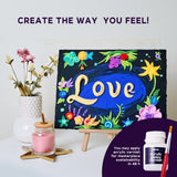 Set pictura 3D cu argila usoara, 30*40cm - Love