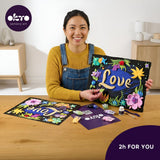 Set pictura 3D cu argila usoara, 30*40cm - Love